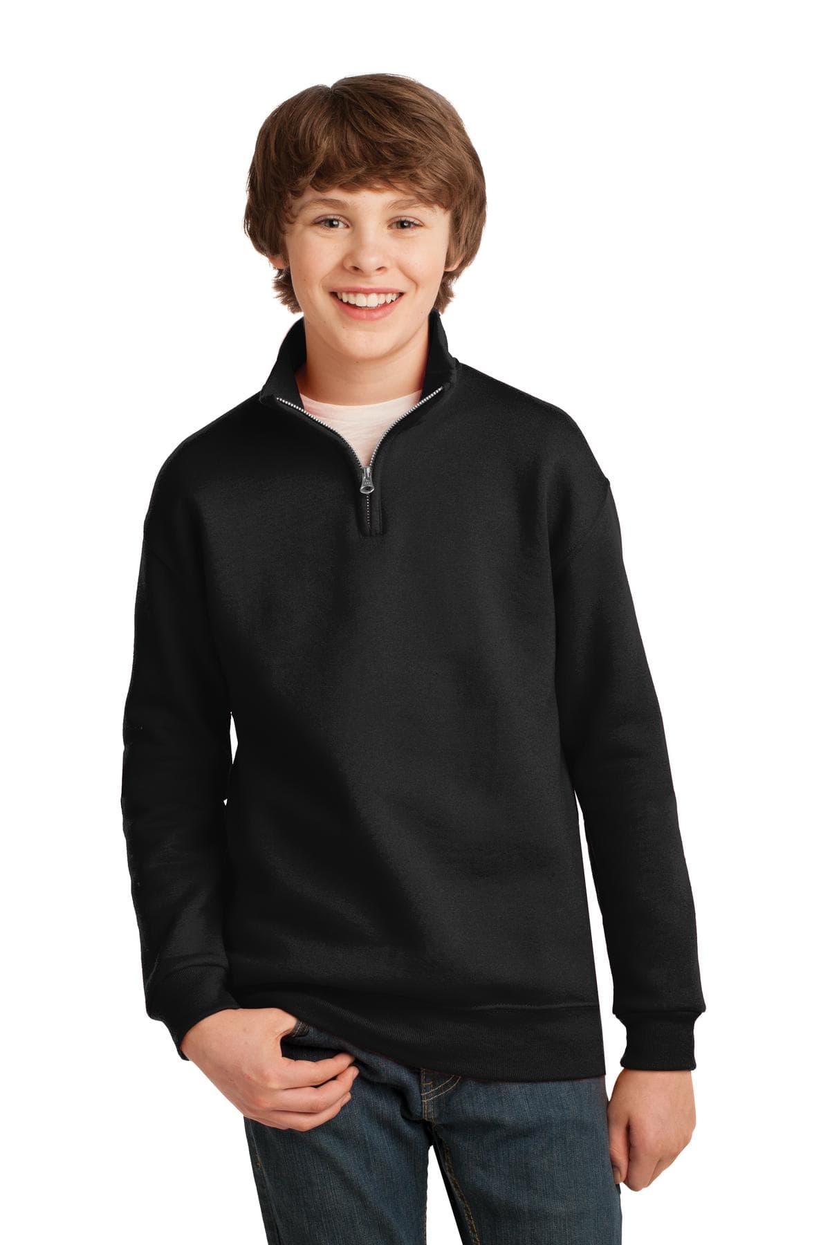 Jerzees Youth NuBlend 1/4-Zip Cadet Collar Sweatshirt 995Y