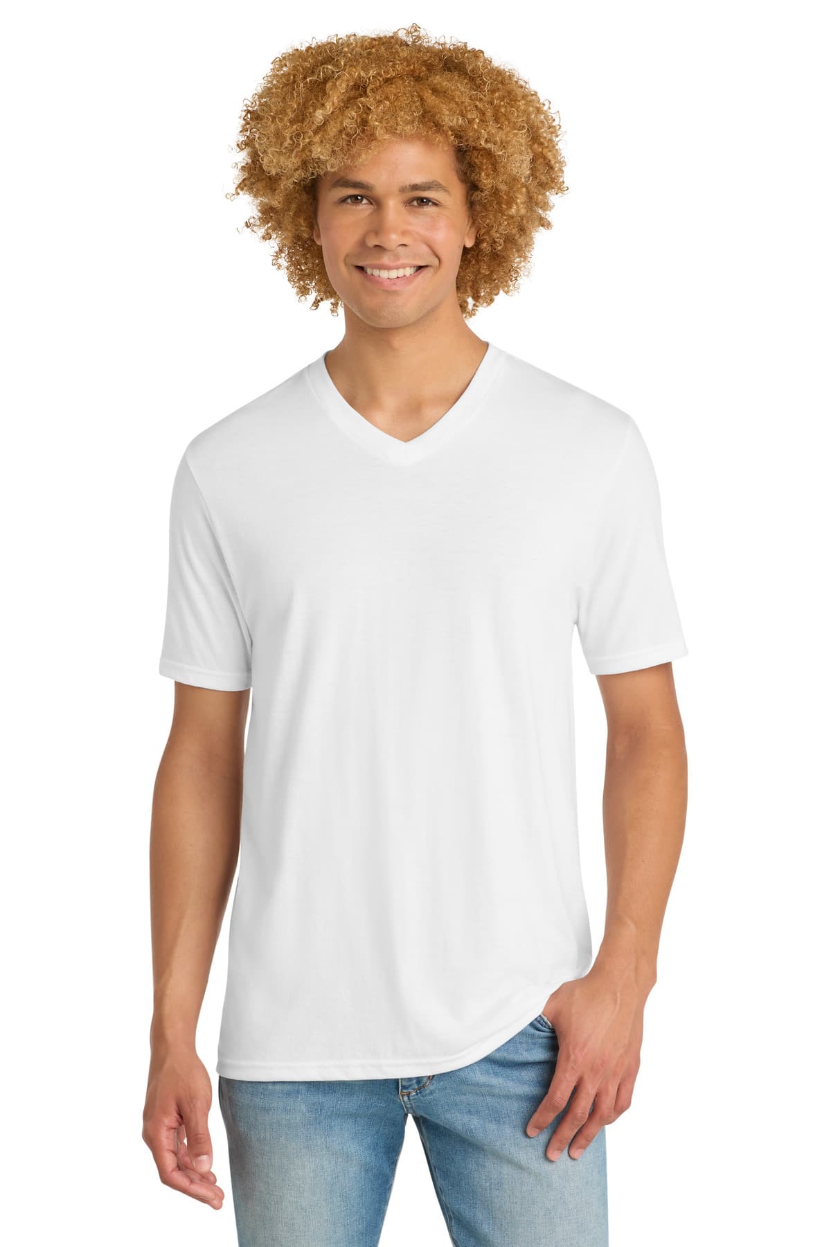 District   Perfect Tri V-Neck Tee. DT1350